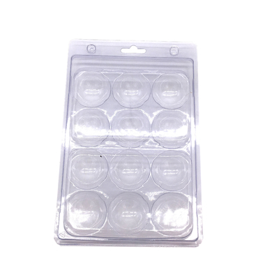 PETG 6 πλαστικό κιβώτιο φουσκαλών PVC Clamshell δίσκων φουσκαλών σφαιρών γκολφ κυττάρων