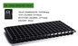 Μαύρος πλαστικός δίσκος σποροφύτων PVC δοχείων CP μεγάλων κλώνων πατωμάτων με το θόλο για Microgreens