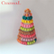 Stackable 10 στρώμα πλαστικό Macaron που συσκευάζει τον πύργο Macaron χριστουγεννιάτικων δέντρων PVC 0.8mm