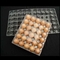 15packs μίας χρήσης δίσκος 71mm αυγών της PET σαφής πλαστικός τετραγωνικός κάτοχος δίσκων αυγών