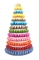 Σαφής διαφανής ανακυκλώσιμη πλαστική σειρά 10 πύργων επίδειξης Macaron για τη δεξίωση γάμου