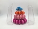 Μικρή 4 σειρά φορητό πλαστικό Macaron που συσκευάζει τον πλαστικό Macaron πύργο 25cm