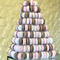 Ο Μαύρος 9 φουσκάλα πλαστικό Macaron σειρών που συσκευάζει την κατάλληλη στάση πύργων Macarons