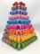 Ο Μαύρος 9 φουσκάλα πλαστικό Macaron σειρών που συσκευάζει την κατάλληλη στάση πύργων Macarons