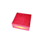 Κόκκινο κιβώτιο δώρων εγγράφου σοκολάτας άκαμπτο που συσκευάζει 9Pcs με τον πλαστικό σαφή εσωτερικό βαθμό τροφίμων