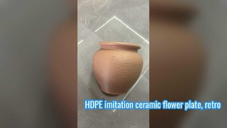 Κεραμική πλάκα λουλουδιών απομίμηση HDPE, ρετρό πιάτο λουλουδιών, πλαστική πλάκα λουλουδιών