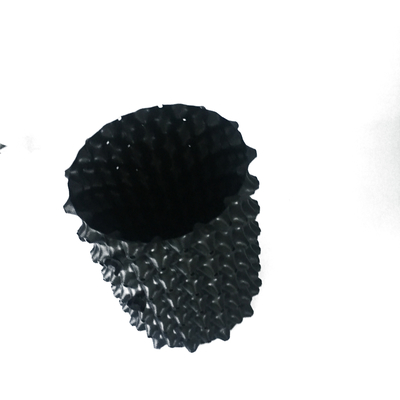 20cm Dia 0.7mm μην ντυμένη δοχείων αέρα PVC πλαστικά διασπάσιμα δοχεία πολυμερούς μαύρα αέρα