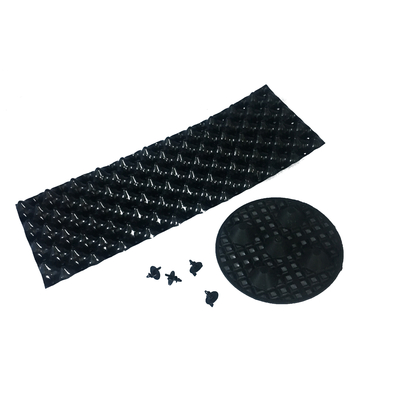 20cm Dia 0.7mm μην ντυμένη δοχείων αέρα PVC πλαστικά διασπάσιμα δοχεία πολυμερούς μαύρα αέρα