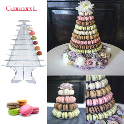 Super WOW 10 Tier Macaron Blister Tower Stand Packaging με ακρυλικό