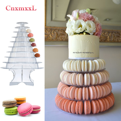 Super WOW 10 Tier Macaron Blister Tower Stand Packaging με ακρυλικό