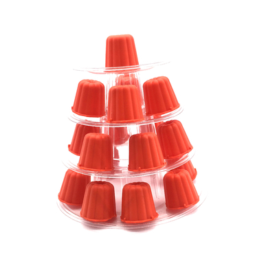 4ο επίπεδο Canele Tower Stand Case για διακόσμηση γαμήλιας τούρτας