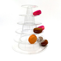 4ο επίπεδο Canele Tower Stand Case για διακόσμηση γαμήλιας τούρτας