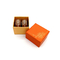 Καλό πορτοκαλί της Kraft εγγράφου ανακυκλώσιμο UV επίστρωμα 2pcs κιβωτίων Macaron συσκευάζοντας