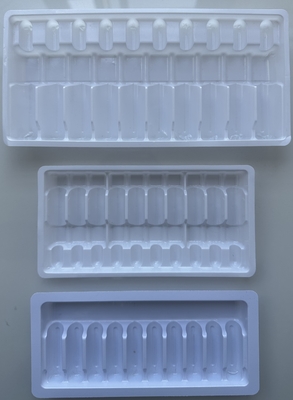 PET 1ml 2ml 5ml 10ml 10 Ampoule Tray Vacuum Forming Tray Προσαρμογή
