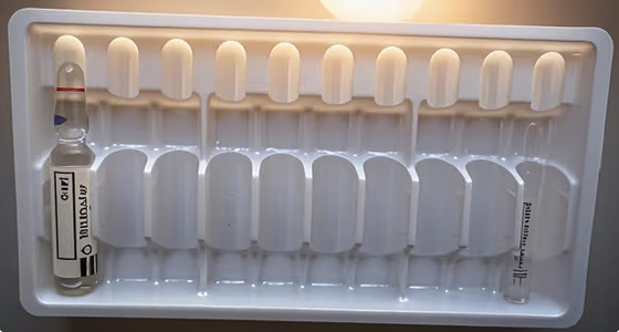 Προσαρμοσμένο δίσκο φιαλίδων PET Για 1 ml ~ 10 ml συσκευασία δίσκου φιαλίδων φαρμάκων