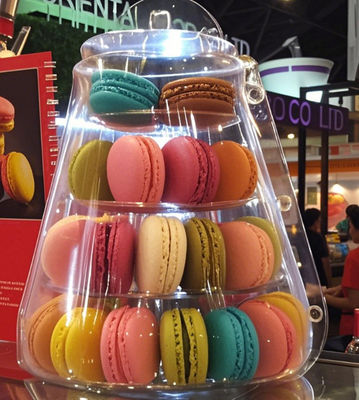 25 Πλαστικά Δίσκοι Macaron με PET ποιότητας τροφίμων πάχους 0,55mm και Επαναχρησιμοποιήσιμο Σχεδιασμό για Συσκευασία Macaron