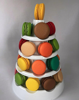 25 Πλαστικά Δίσκοι Macaron με PET ποιότητας τροφίμων πάχους 0,55mm και Επαναχρησιμοποιήσιμο Σχεδιασμό για Συσκευασία Macaron