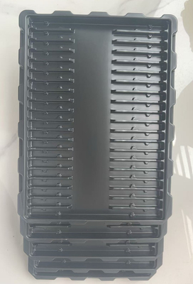 Αντιστατικό Black PS Blister Tray Για ηλεκτρονικά εξαρτήματα Hardware Accessories Μαύρο πλαστικό εσωτερικό δίσκο