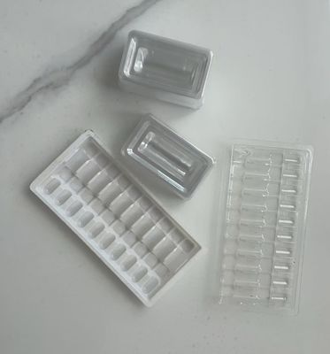 Custom 3ml Ampoule Packaging Tray - Cardboard, 14.3x7.3cm