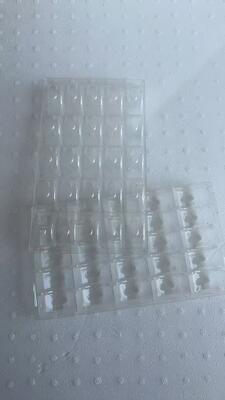 25 Πλαστικά Δίσκοι Macaron με PET ποιότητας τροφίμων πάχους 0,55mm και Επαναχρησιμοποιήσιμο Σχεδιασμό για Συσκευασία Macaron