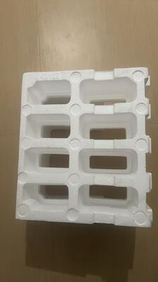 Μεγάλης κλίμακας απορροφητικές συσκευασίες EPS για εύθραυστα αντικείμενα με προσαρμόσιμες συσκευασίες προστασίας από αφρό EPP