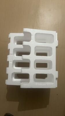 Μεγάλης κλίμακας απορροφητικές συσκευασίες EPS για εύθραυστα αντικείμενα με προσαρμόσιμες συσκευασίες προστασίας από αφρό EPP