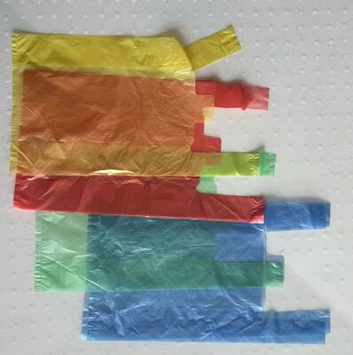 Customized Recyclable HDPE Plastic Handbag with High Impact Resistance for Supermarket Shopping