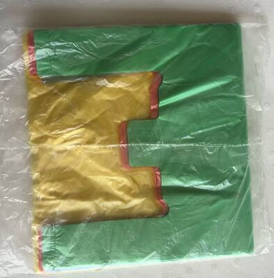 HDPE πλαστική σακούλα με υψηλή αντοχή στην πρόσκρουση ανακυκλώσιμη και προσαρμοσμένο λογότυπο για ψώνια σε σούπερ μάρκετ