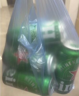 Customized Packaging HDPE Tote Bag with High Impact Resistance and Recyclable Material for Supermarkets