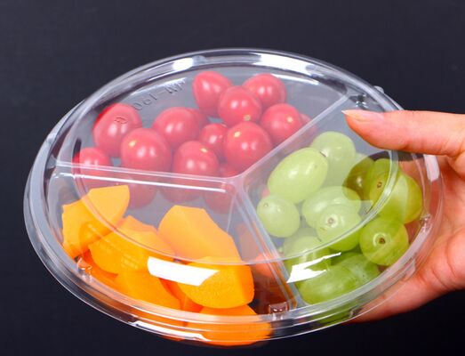 Customized Design Recyclable PET Food Packaging Box with Heat Sealing for Fruits and Vegetables