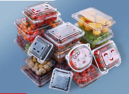 Customized Design Recyclable PET Packaging Box with Heat Sealing for Fresh Vegetables and Fruits