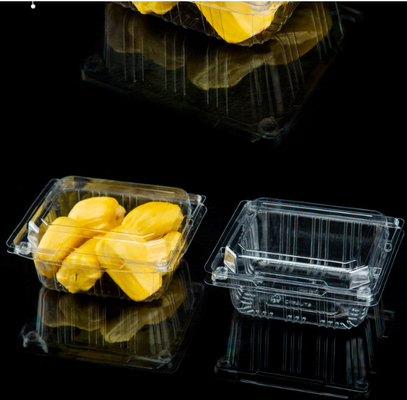 High-hardness disposable transparent fruit box for fruit and fresh produce store packaging and cutting of fruits