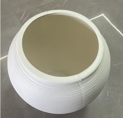 HDPE imitation ceramic flower plate and plastic flower plate with multiple sizes PE Coated and Drainageholes options