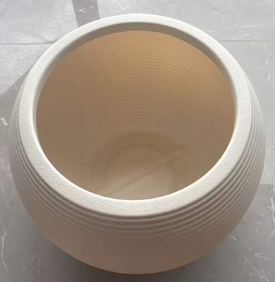 PE Coated Flower Pot with Embossing Design and Multiple Sizes for Indoor and Outdoor Use