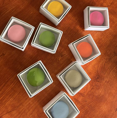 Eco-Friendly Transparent Macaron Packaging Tray with Custom Printing for Food Display